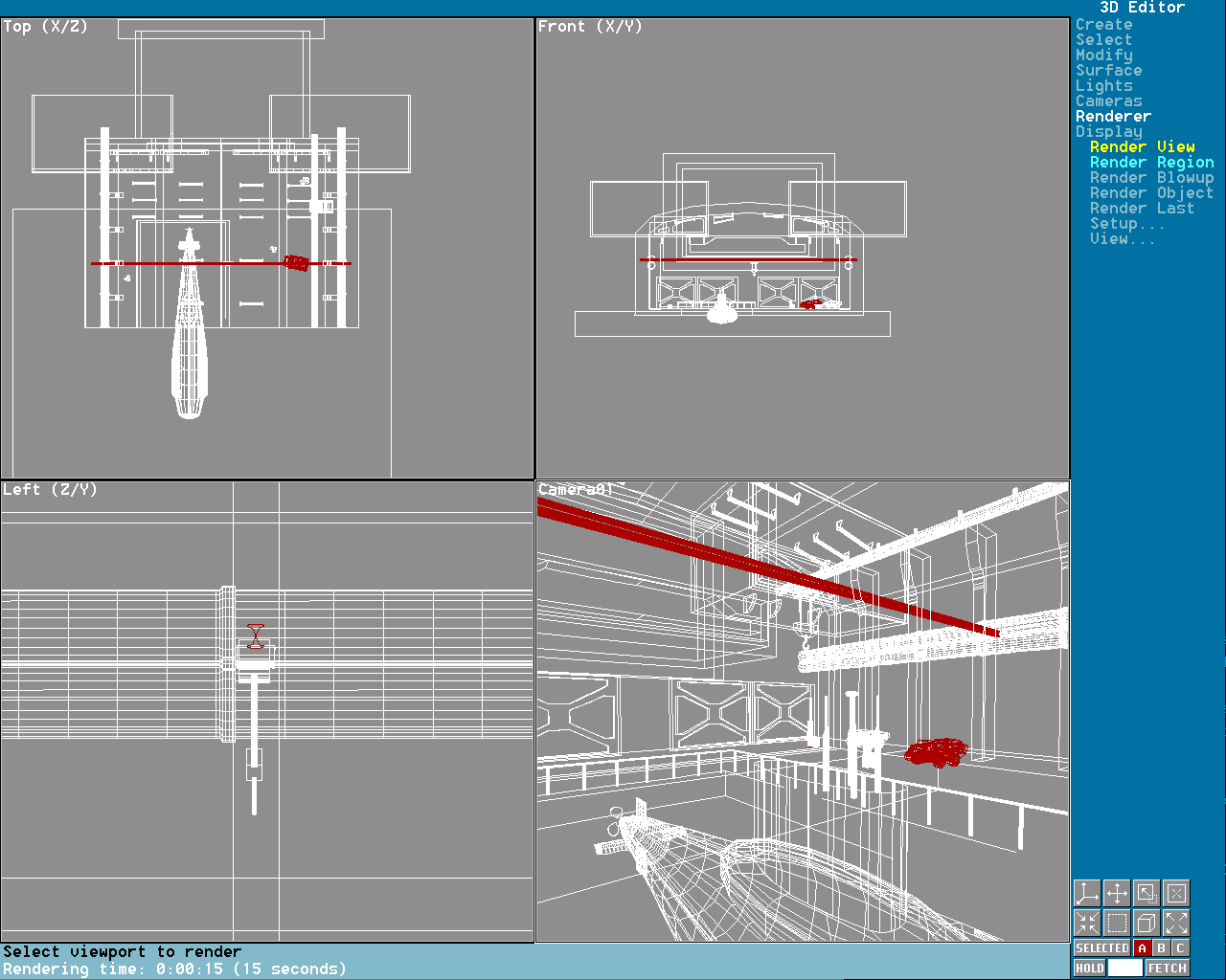 Hangar in 3D Studio