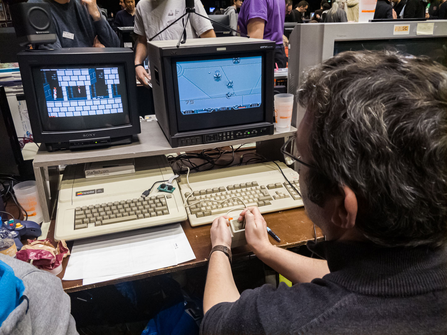 I also showcased Prince of Persia running amazingly well on the Apple II